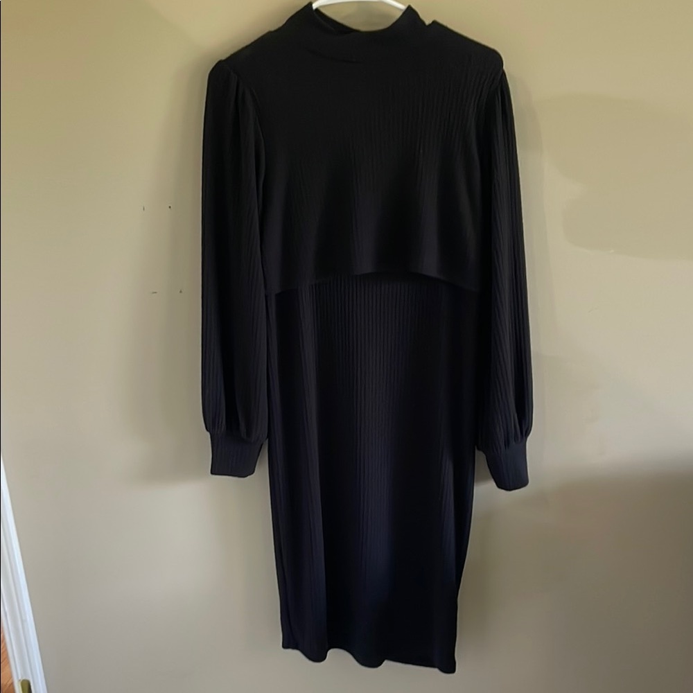 Hello MIZ Nursing Black Dress 🧑‍🍼